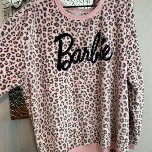 Women's Plus Size 3X Leopard Print Barbie Sweatshirt - Never Worn